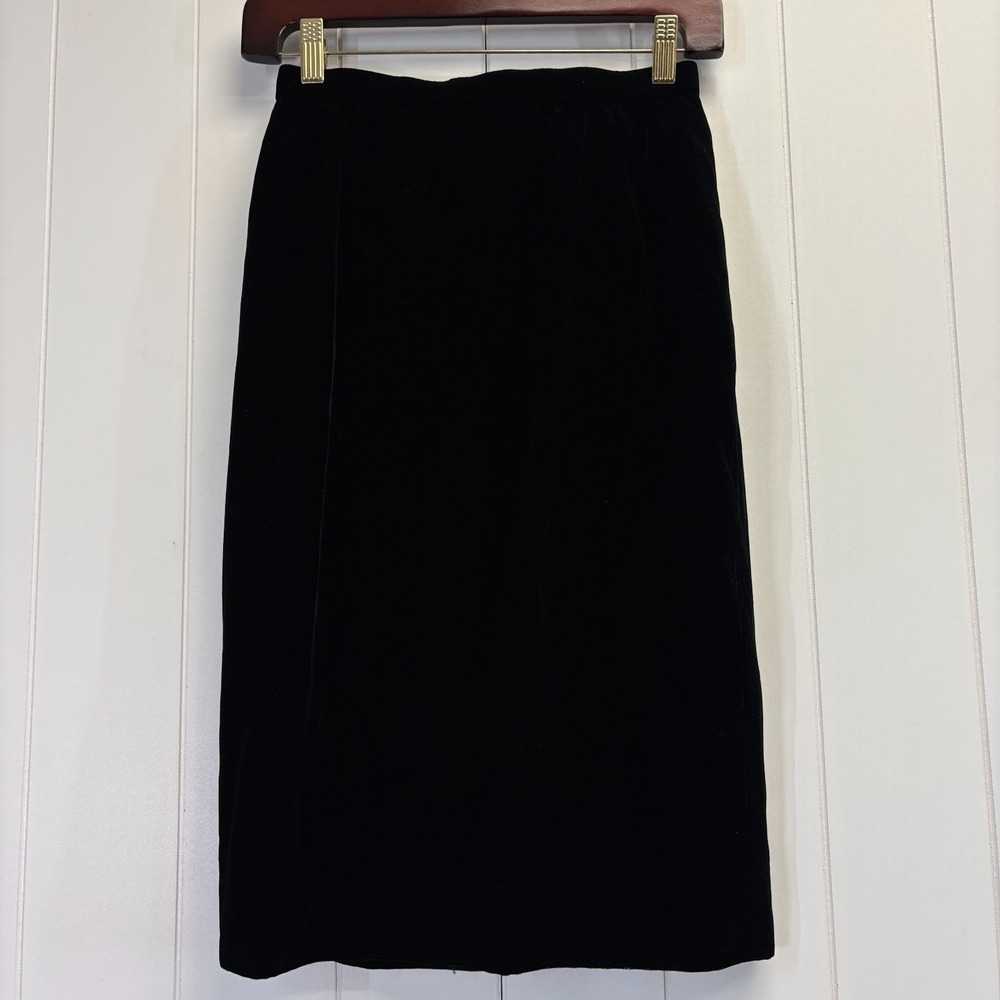Vintage Madame Shino Womens Retro Whimsigoth Velvet Pencil Skirt Size XS Goth
